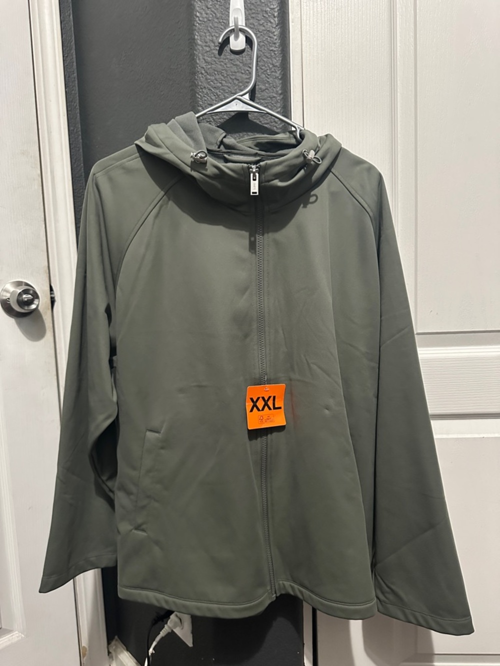 32 Degrees Olive Hooded Softshell Utility Jacket
